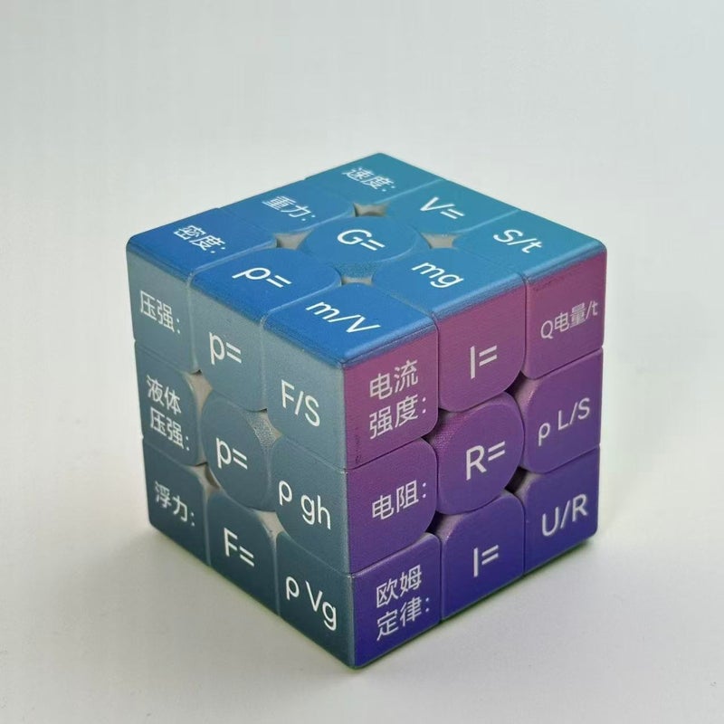 Chemical Elements Mathematical Physics Formula Student Puzzle Rubik'S Cube Toy Personalized Creative Third-Order Rubik'S Cube Children'S Gift - Image 1